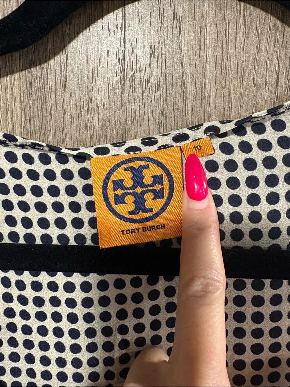Tory Burch Polka Dot Silk Blouse Top